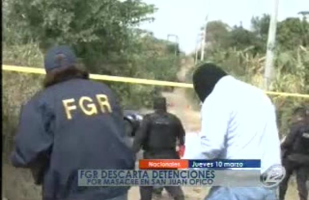 FGR descarta detenciones por masacre en San Juan Opico